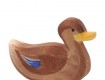 Houten zwemmende eend