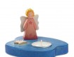 Houten engel met theelicht