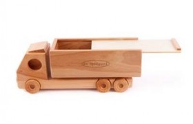 houten vrachtauto