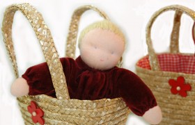 Rieten kindertasje