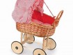 Rieten poppenwagen