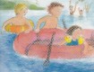 Ansichtkaart bootje varen
