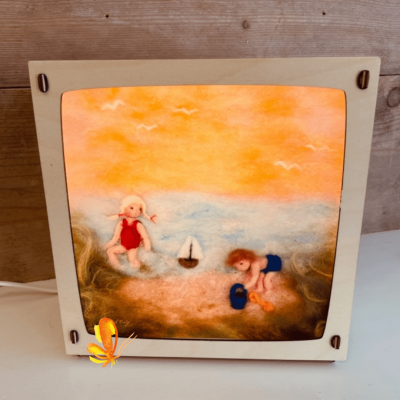 Wisselplaat Silhoutlamp - Strand (Het Wolfeetje)