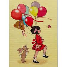 Ansichtkaart - Balloon (Belle & Boo)