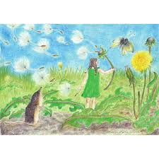 Ansichtkaart Paardenbloem Pluis (EentjevanMargo)