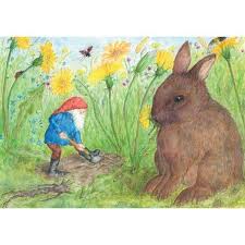 Ansichtkaart Sibbe en konijn (EentjevanMargo)