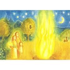 Ansichtkaart Sintjansvuur (Heike Stinner)