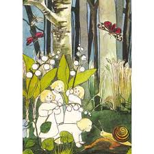 Ansichtkaart wortelkindertjes Lelietjes van Dalen