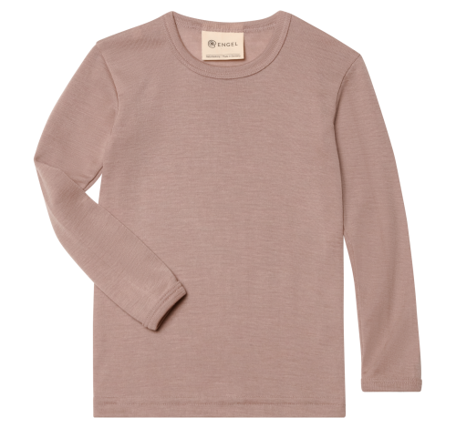 Wol Zijden longsleeve - dusty rose