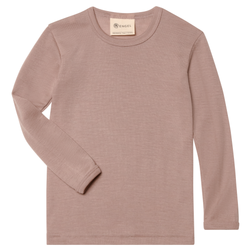 Wol Zijden longsleeve - dusty rose