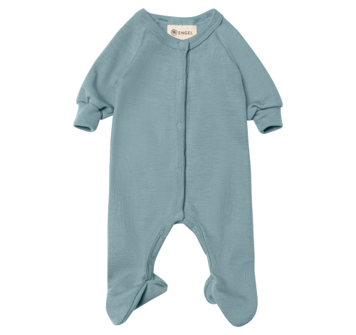 Wolzijden jumpsuit - Mountain blue