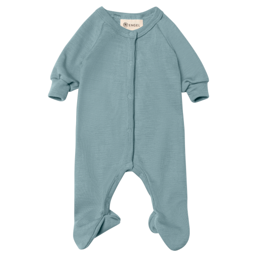 Wolzijden jumpsuit - Mountain blue