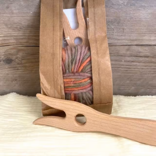 Houten Breivork met wol - Lucht