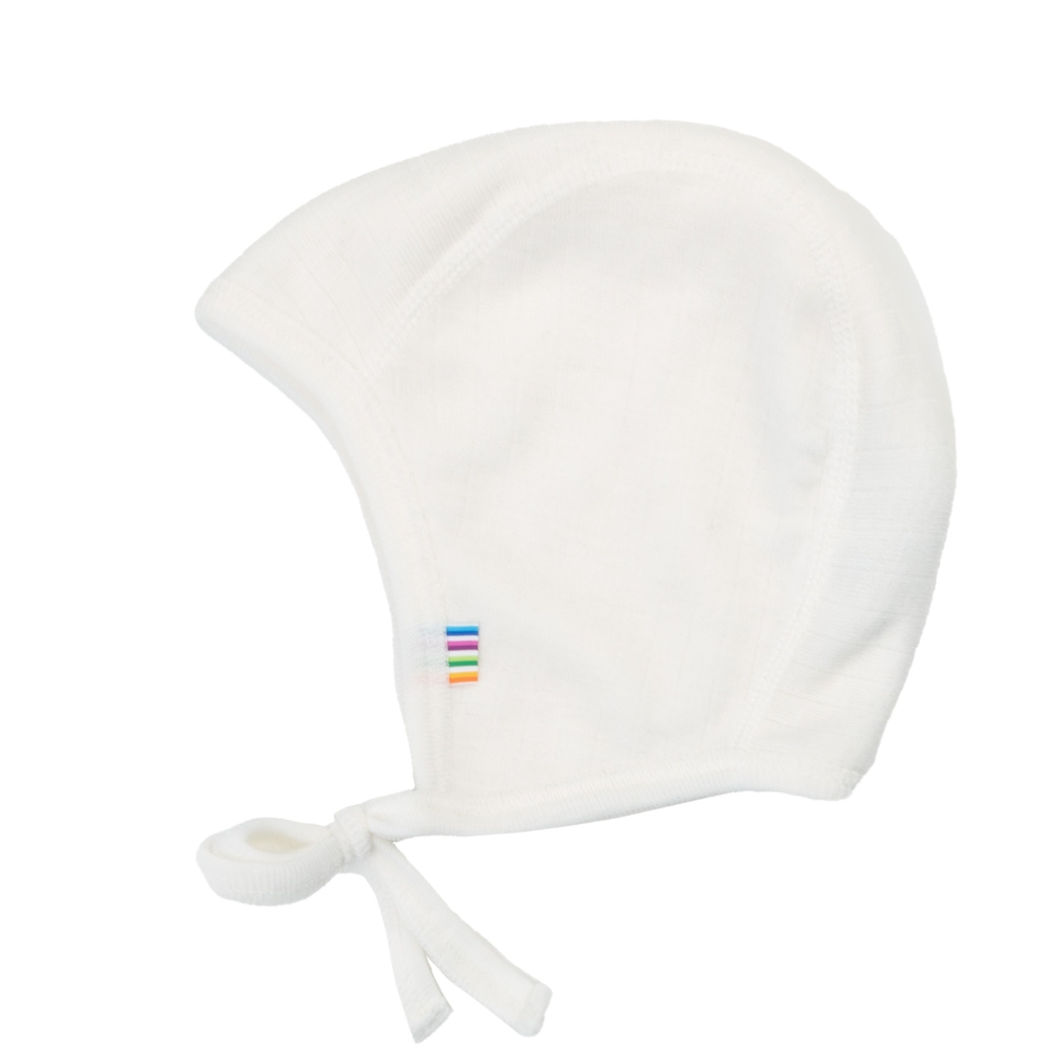 Merinowollen strikmutsje ecru (Joha)