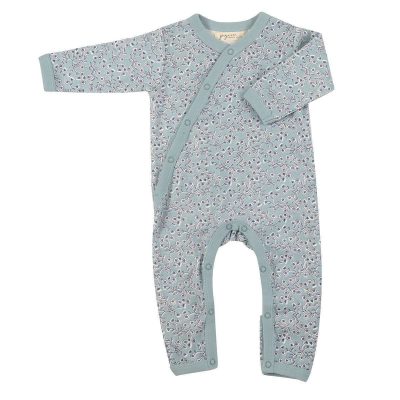 Organic Jumpsuit - Blossom Turquoise  (Pigeon Organics)