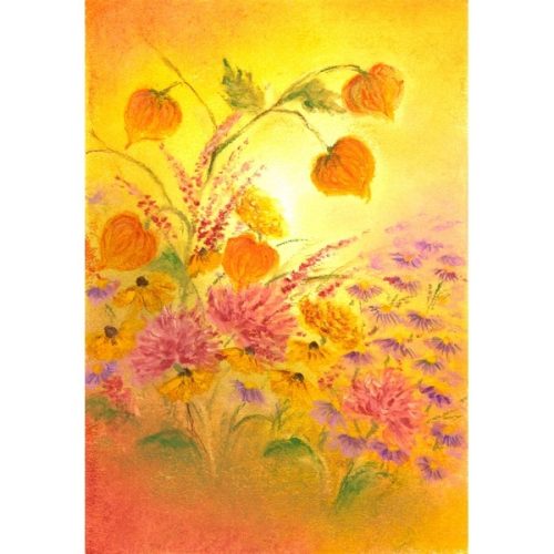 Ansichtkaart Herfstbloemen