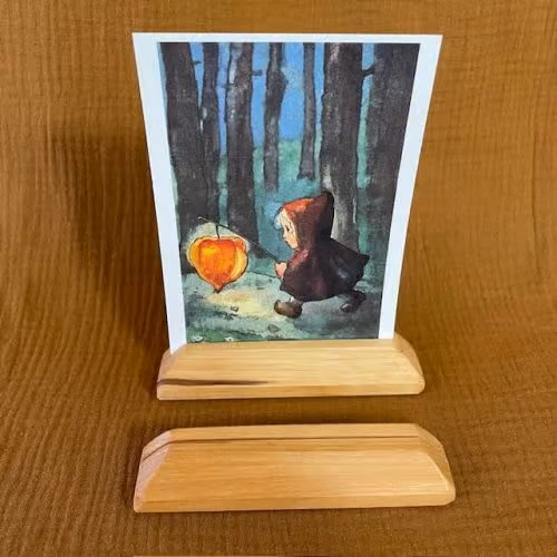 Organisch gevormde Kaarthouder A6 Hangend - Smal