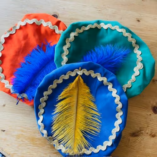 Pietenmuts en Kraag - Blauw