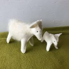Schaap met Lam Gemaakt van wollen vilt