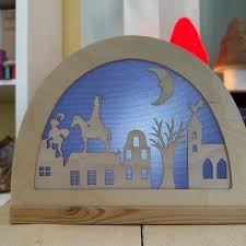 Silhouet - Sinterklaas op het dak (De Noest)