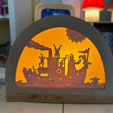 Silhouet - Zie ginds komt de stoomboot (De Noest)