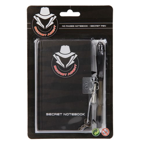 Geheim logboek met geheimschrift pen