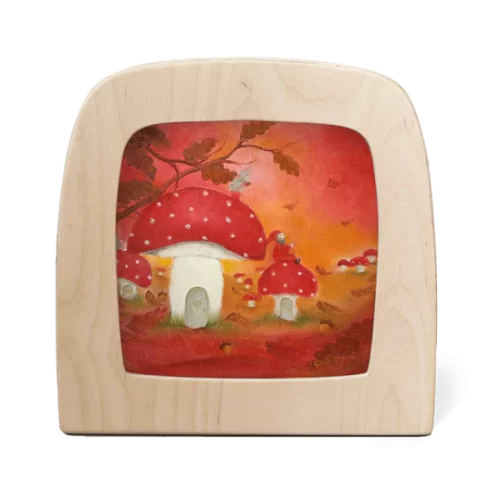 Toverplaat - Rood met witte stippen