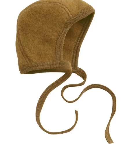 Wollen Fleece Muts - Saffraan (Engel)