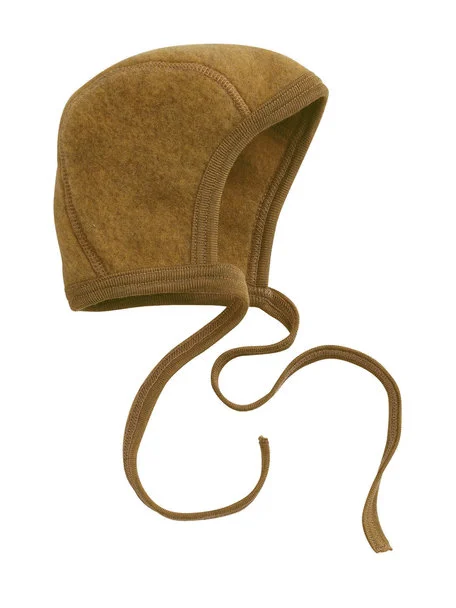 Wollen Fleece Muts - Saffraan (Engel)