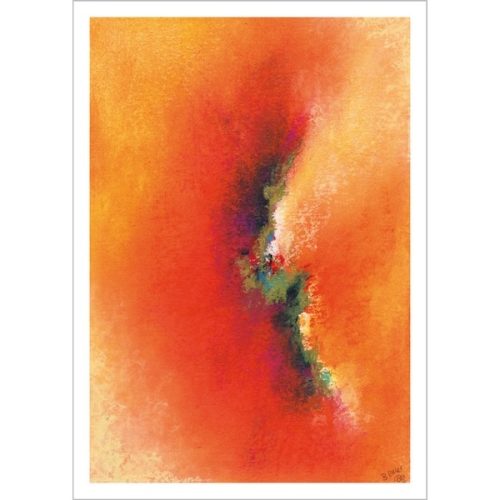 Ansichtkaart Abstract Oranje