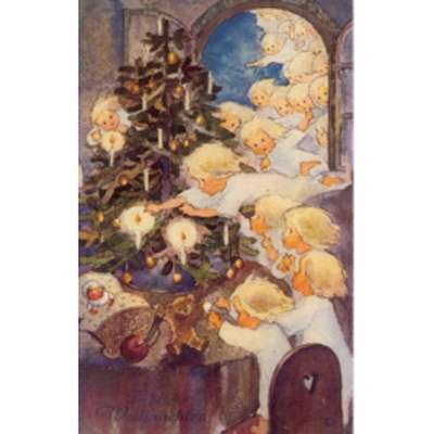 Ansichtkaart - Welkom Kerstkind (Mili Weber)