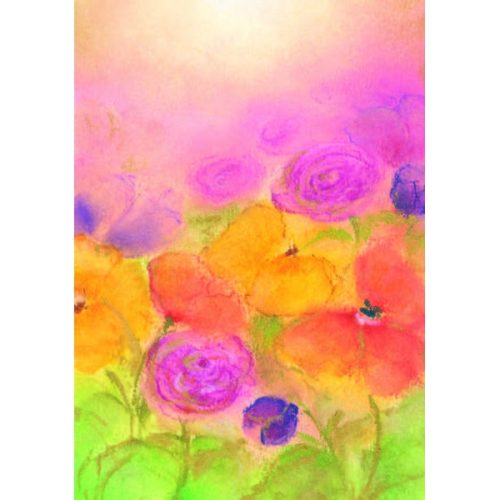 Ansichtkaart Bonte bloemen (Baukje Exler)