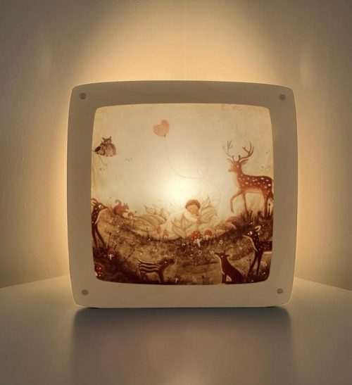 Toverplaat Silhouetlamp - Baby dream (bijdehansje)