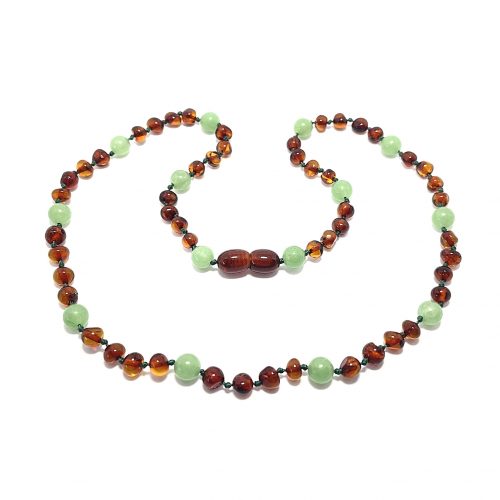 Barnsteen Ketting volwassene 50 - Cognac Aventurijn