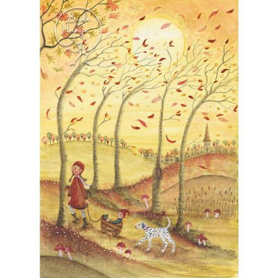 Ansichtkaart Fall Fun (Bijde Hansje)