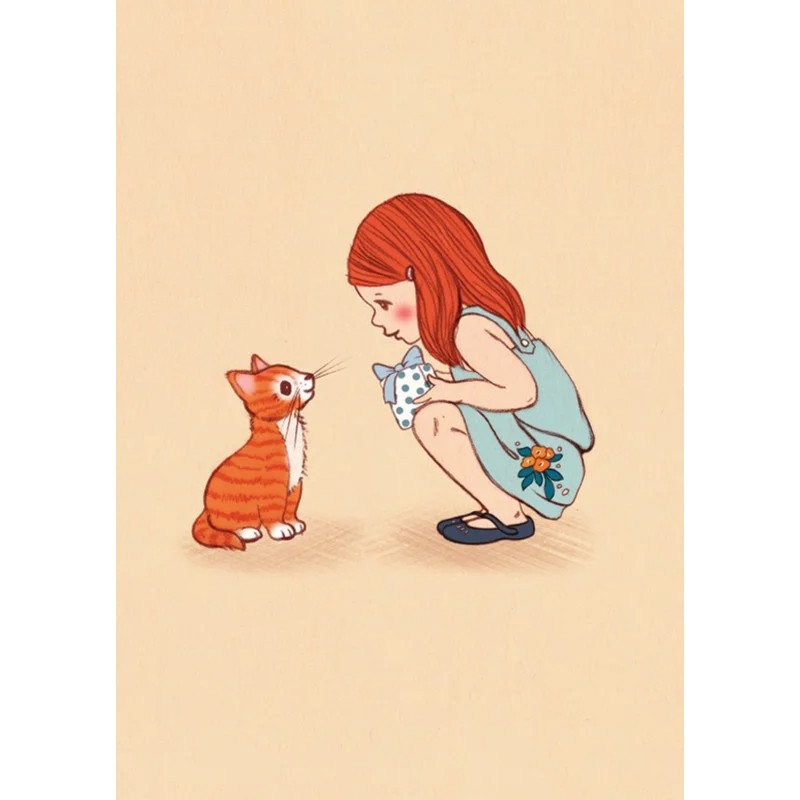 Ansichtkaart - Kitty (Belle & Boo)