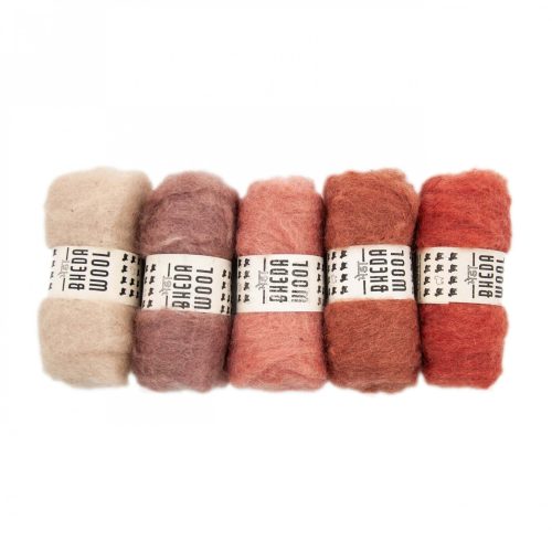 Bhedawool 25 gram – Set van 5 kleuren Terra (Witte Engel)