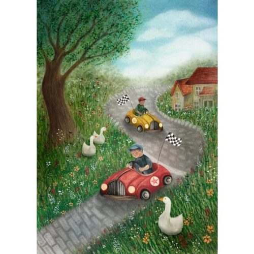 Bij de Hansje Ansichtkaart - Roling Race