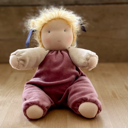 Zonnekindpop met capuchon - Roze