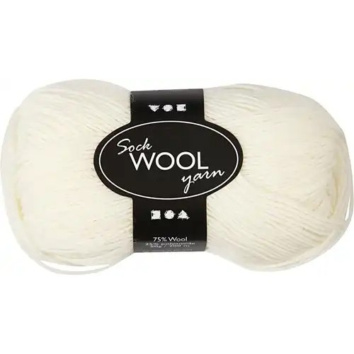 Sokkenwol 50gr Off White
