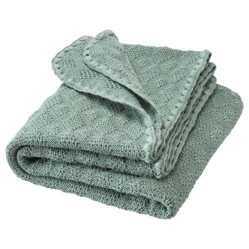 Wollen baby deken - jade (Disana)