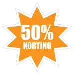 50-korting