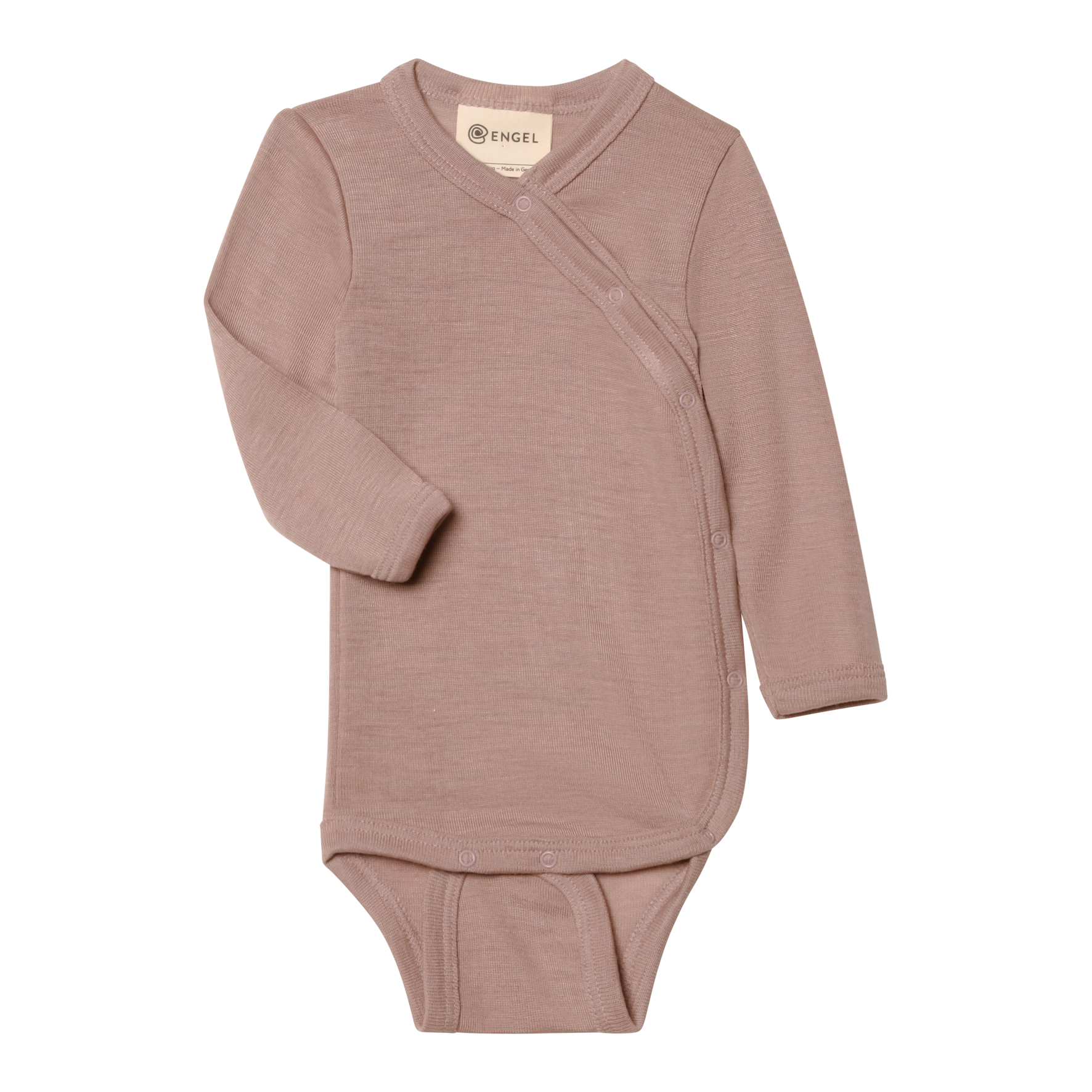 Engel Natur Wol/Zijde Overslagromper Dusty Rose