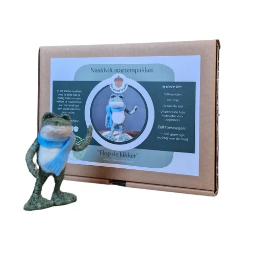 Flop de kikker naaldvilten startpakket Zelf maken