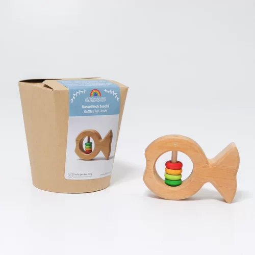 Houten Rammelaar Vis Joschi (Grimms)