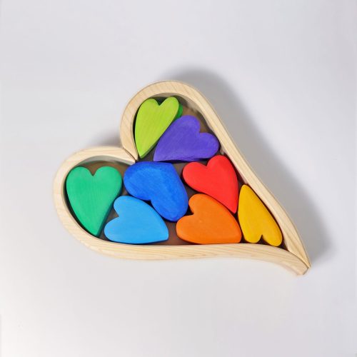 Houten regenboogharten  (Grimms)