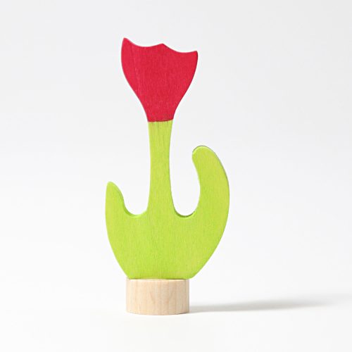 Steker Tulp Rood voor Verjaardagsring (Grimms)