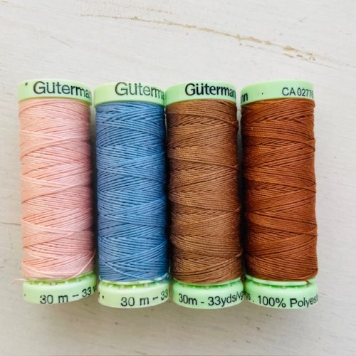 Gutermann afbindgaren diverse Huid en oog kleuren