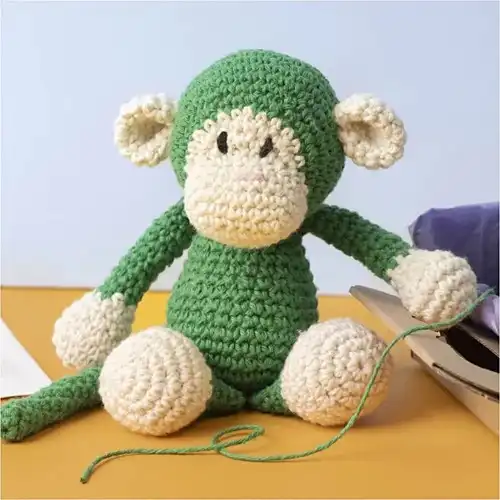 Haakpakket Amigurumi Aap Groen