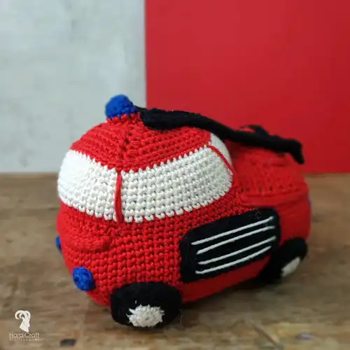 Haakpakket Brandweerauto 16x12 cm
